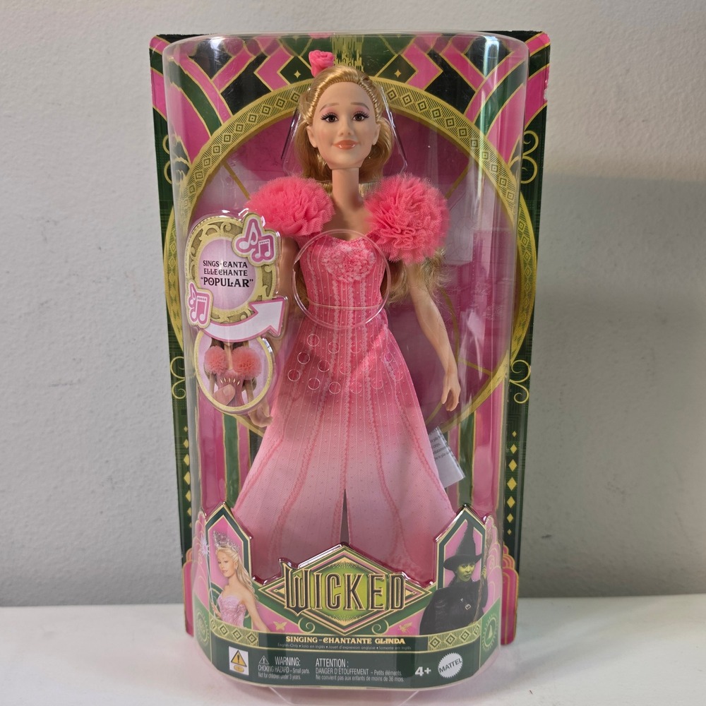 Mattel Wicked Singing Glinda Doll Ariana Grande URL Misprint Damaged Packaging